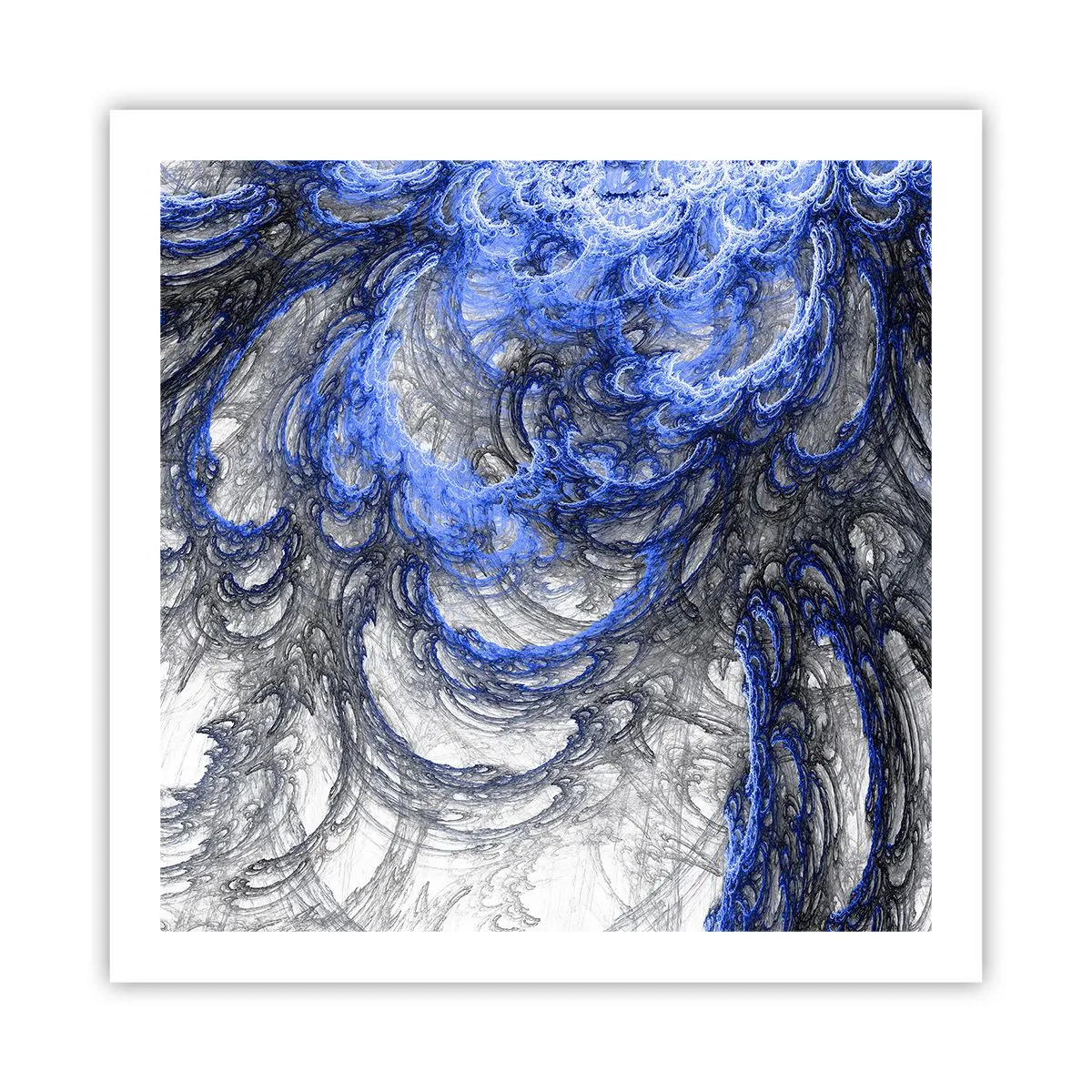 Plakat - En bølges fødsel - 60x60 cm