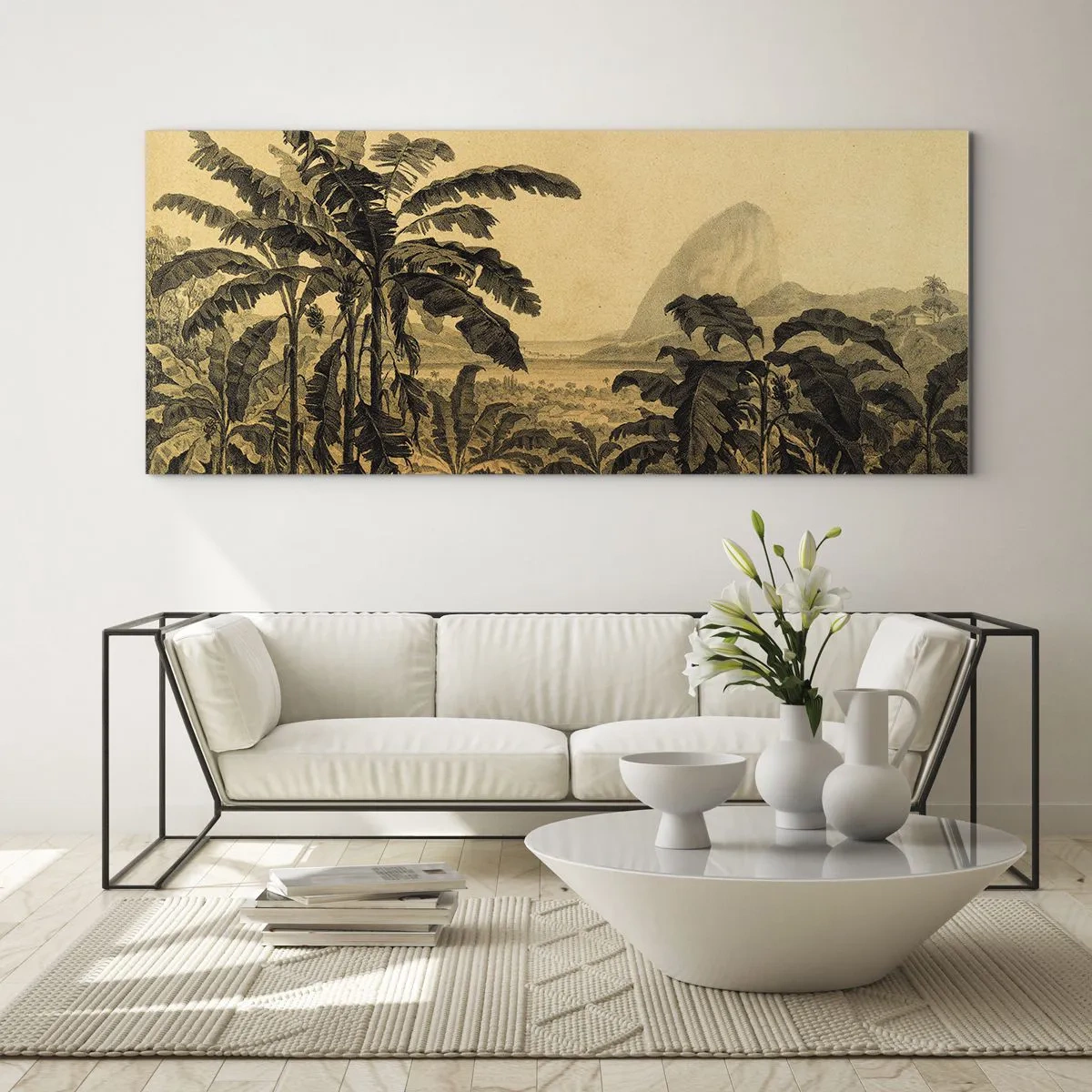 Billede på glas - I en kolonial atmosfære - 100x40 cm