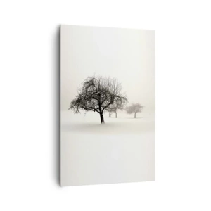 Lærredstryk - Billede på lærred - Vintersøvn - 80x120 cm