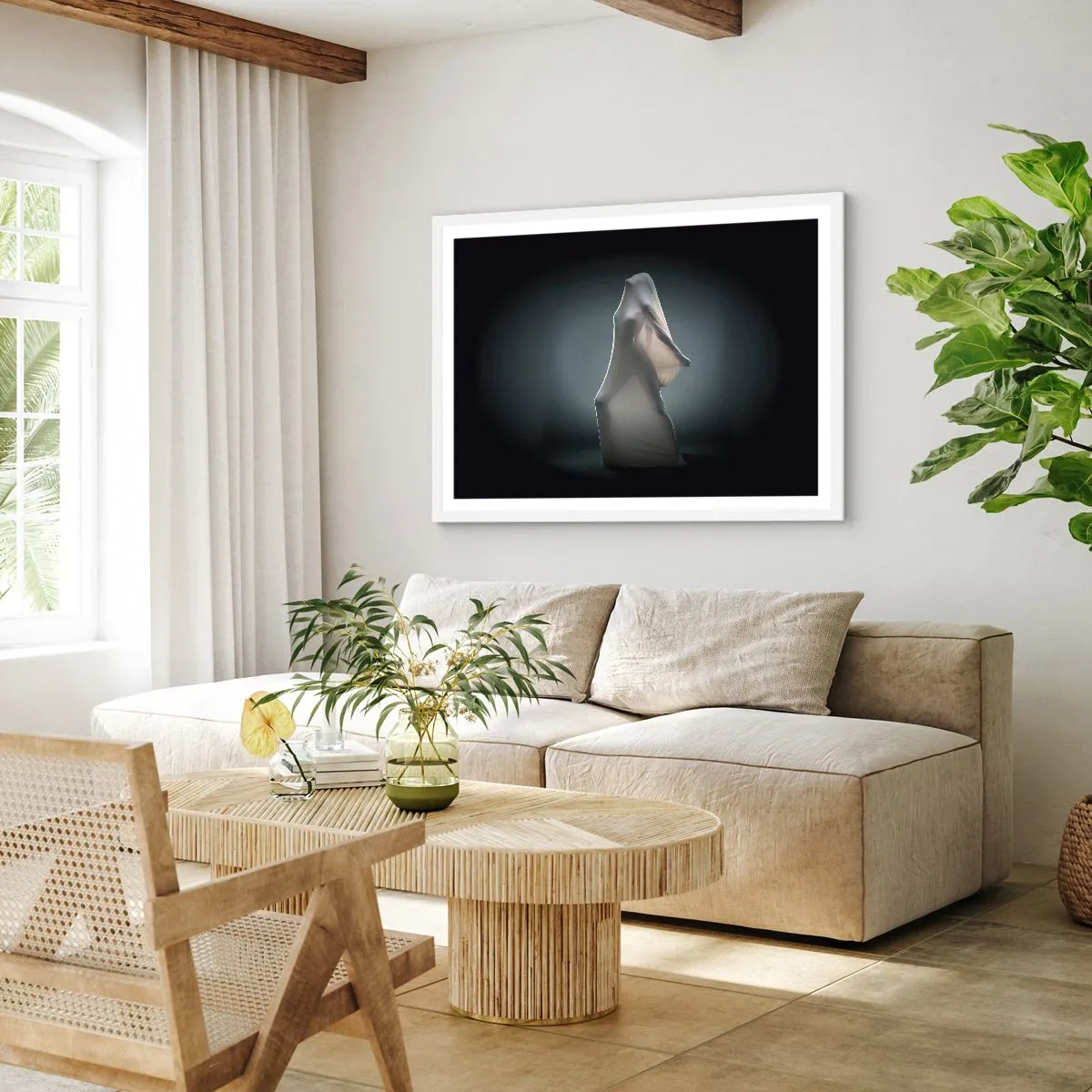 Plakat i hvid ramme - Skjulte begær - 70x50 cm