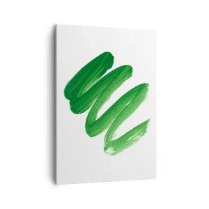Lærredstryk - Billede på lærred - En grøn vittighed - 50x70 cm