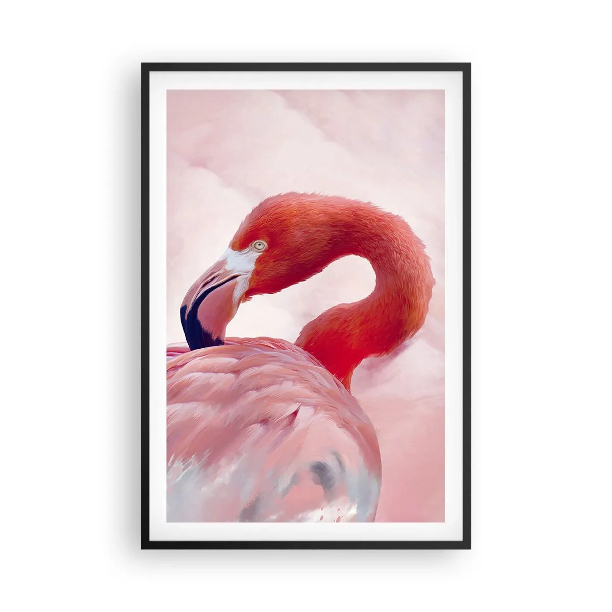 Plakat i sort ramme - Fugleskønhed - 61x91 cm