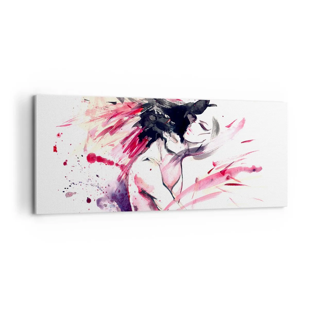 Lærredstryk - Billede på lærred - Kærlighedsopfyldelse - 100x40 cm