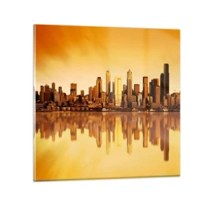 Billede på glas - Storbyens stilhed - 70x70 cm