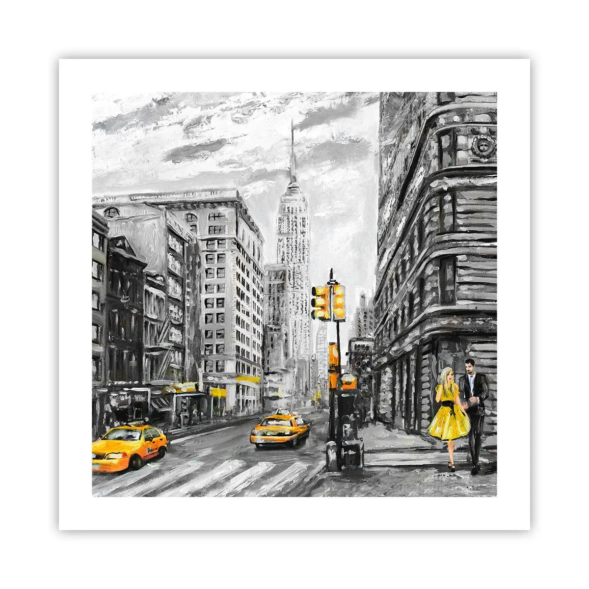 Plakat - En fortælling fra New York - 50x50 cm