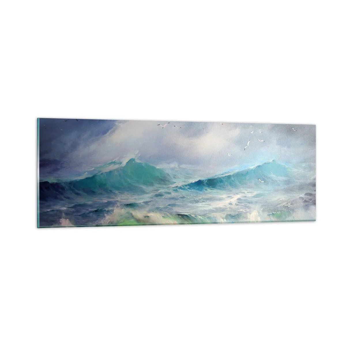 Billede på glas - "Hvirvelvinden hylede af triumf ...’ - 90x30 cm