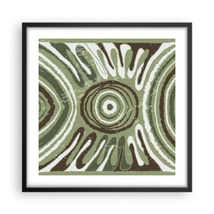 Plakat i sort ramme - Eksplosion af følelser - 50x50 cm