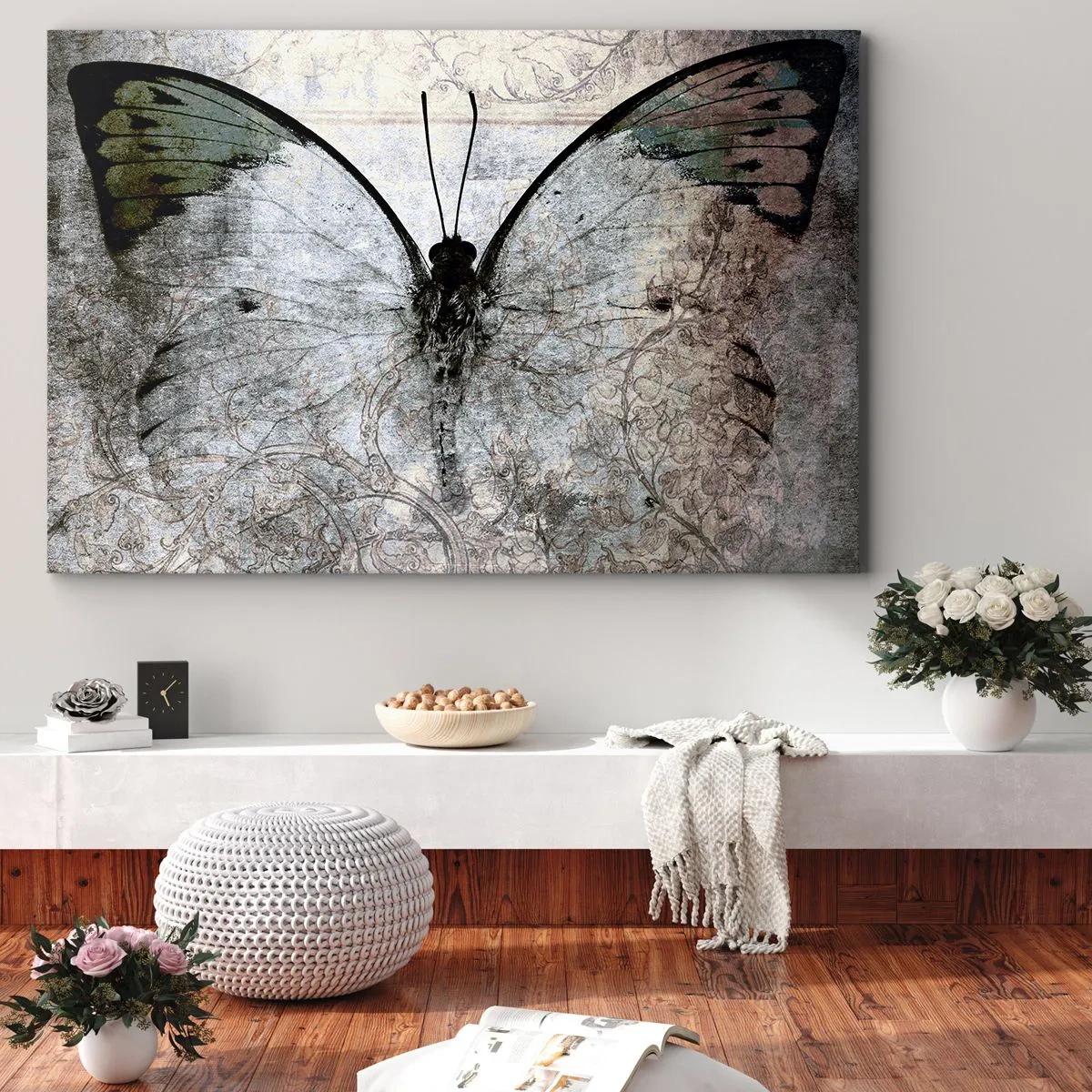 Lærredstryk - Billede på lærred - I Art Nouveau stil - 100x70 cm