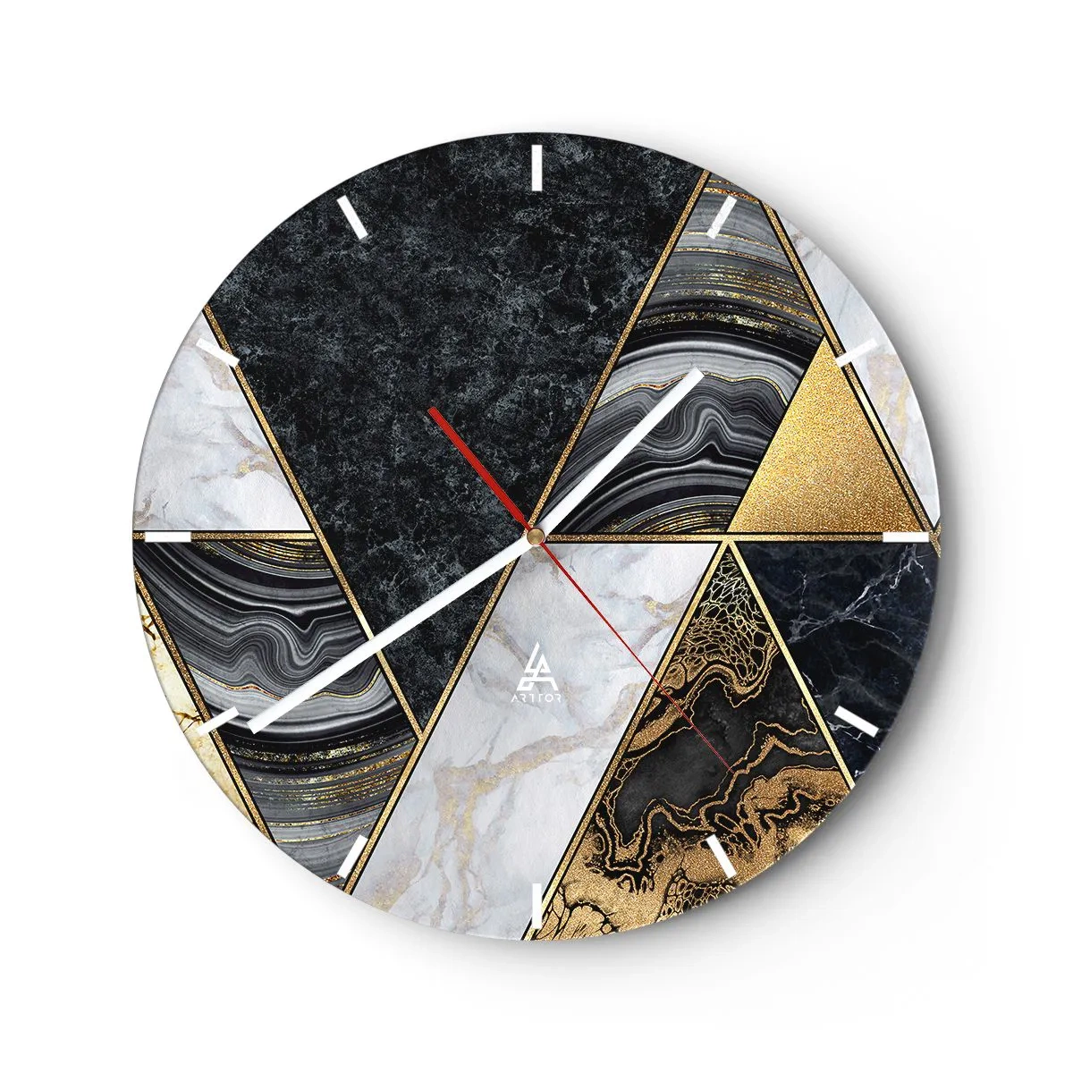 Vægur, Uret - Sten for sten - 40x40 cm