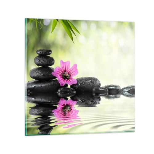 Billede på glas - Tid til sjælen - 70x70 cm