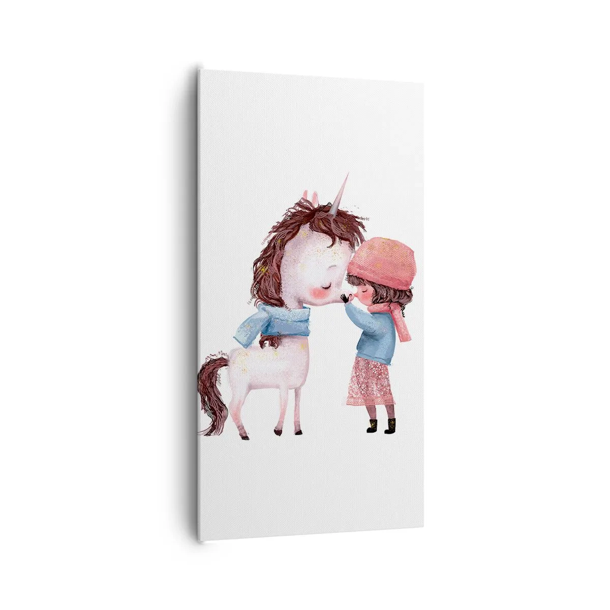 Lærredstryk - Billede på lærred - En vinterhistorie - 65x120 cm