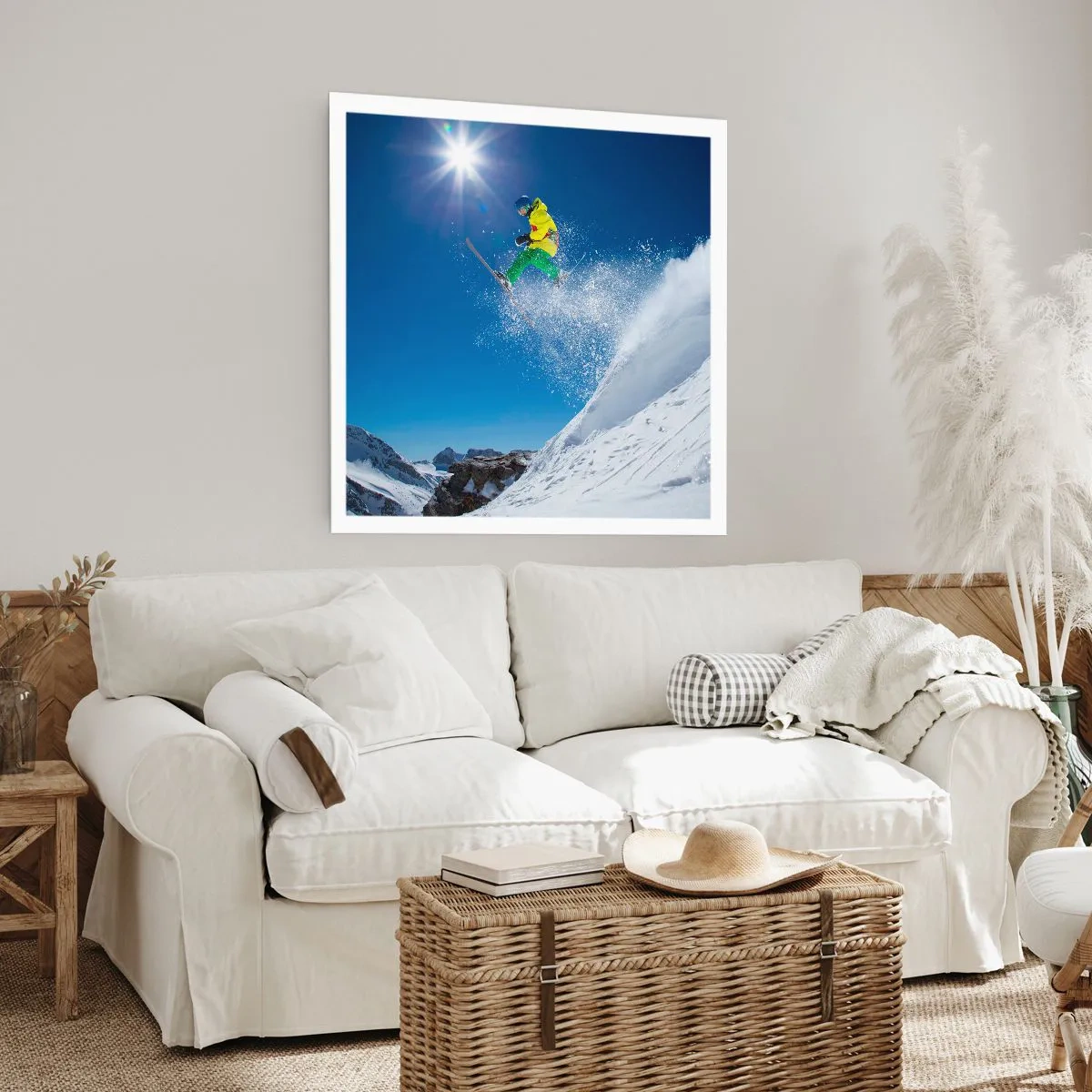 Plakat - Danser med bjergene - 40x40 cm