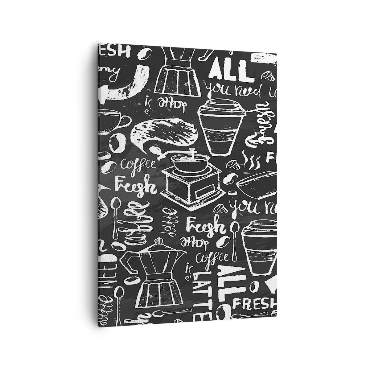 Lærredstryk - Billede på lærred - All you need is… - 50x70 cm