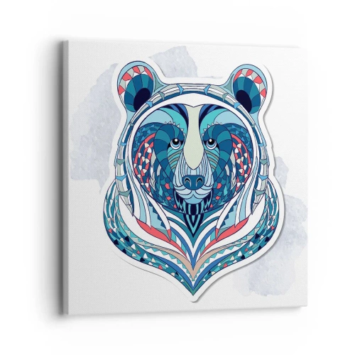 Lærredstryk - Billede på lærred - Eviva Grønland! - 30x30 cm