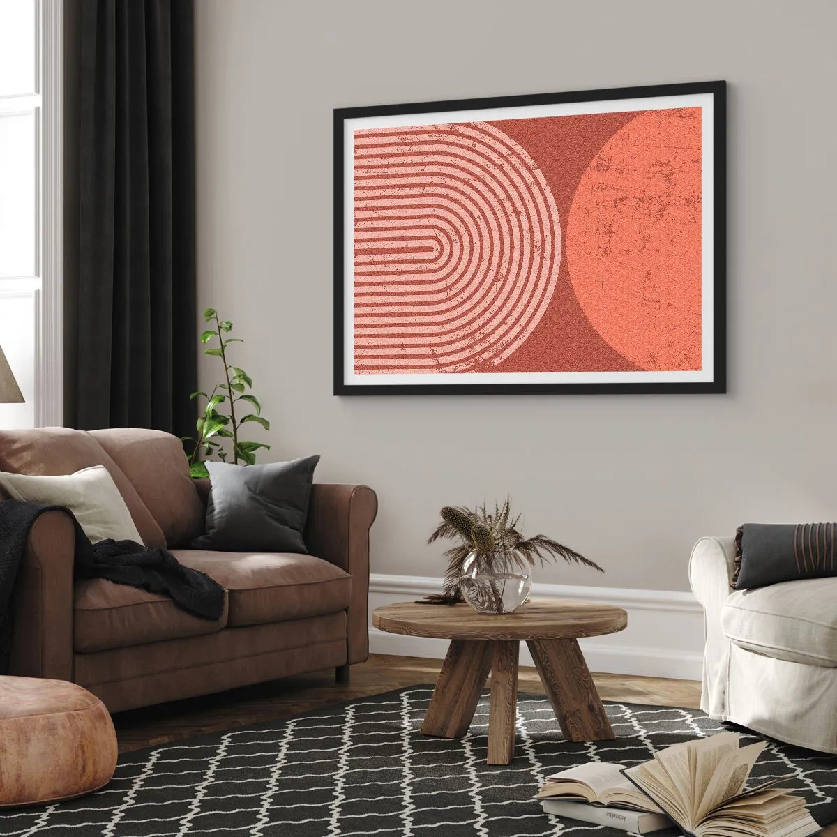 Plakat i sort ramme - Tæt forhold - 70x50 cm