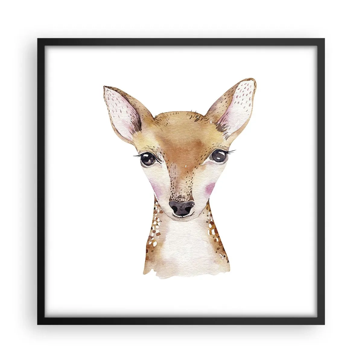 Plakat i sort ramme - Uskyldighedens natur - 50x50 cm