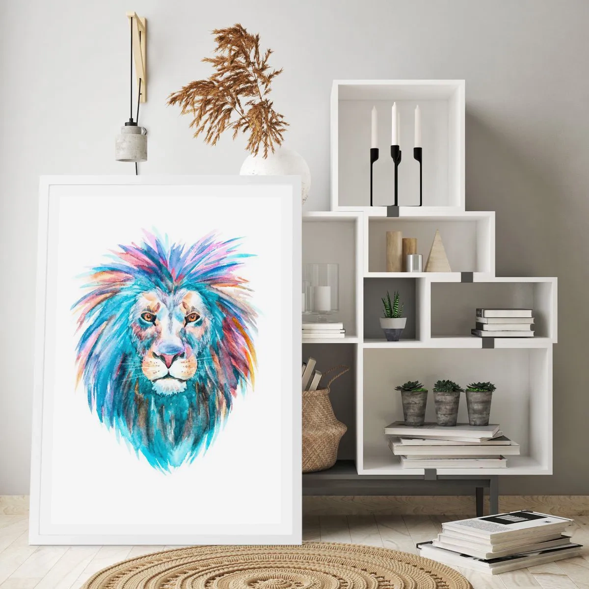 Plakat i hvid ramme - En elektrificerende aura - 70x100 cm