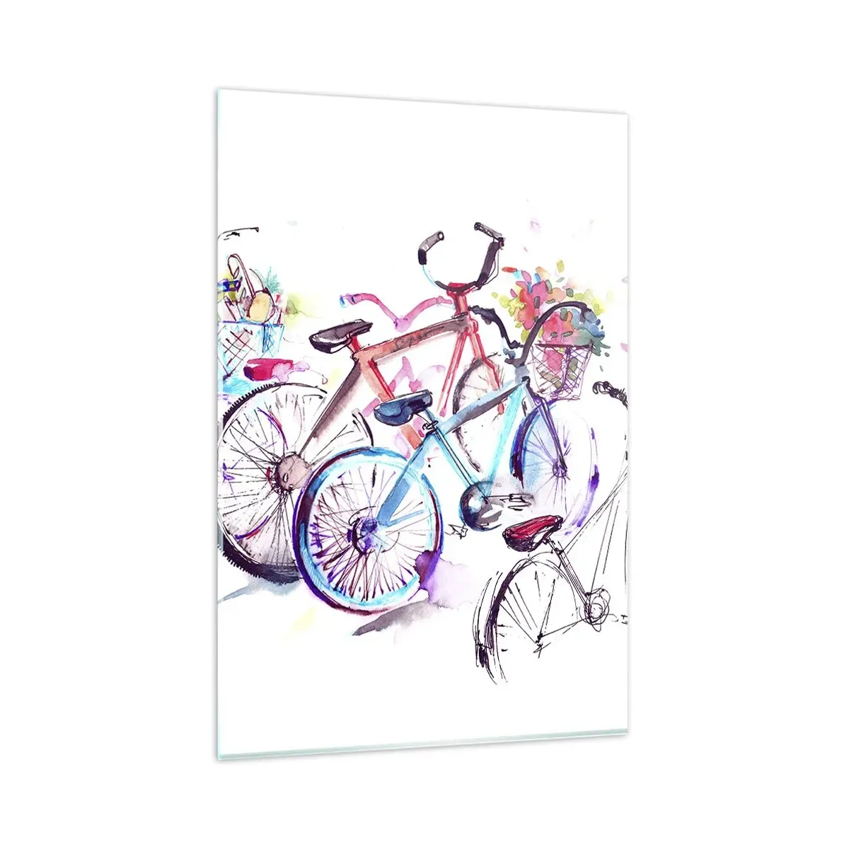 Billede på glas - Antimoto klubmøde - 80x120 cm