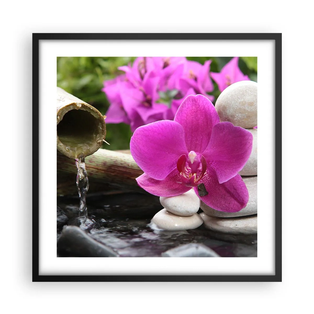 Plakat i sort ramme - Du hviler allerede - 50x50 cm