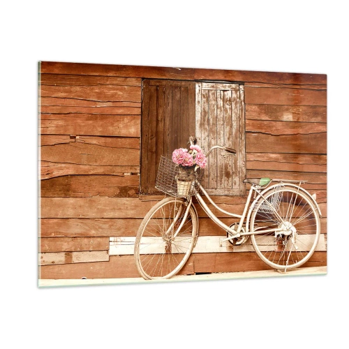 Billede på glas - Jeg vender tilbage om lidt - 120x80 cm