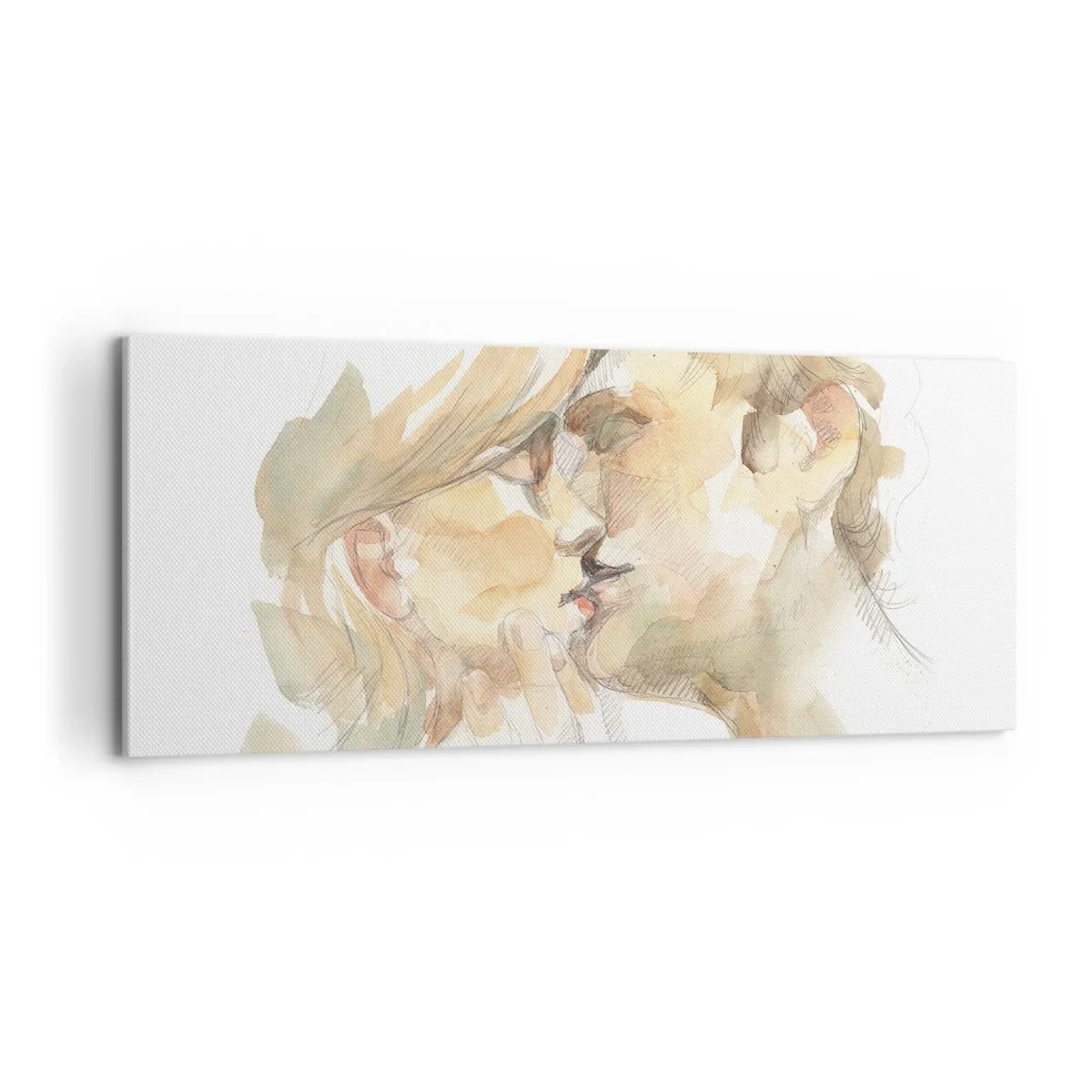 Lærredstryk - Billede på lærred - Den fundne halvdel? - 100x40 cm