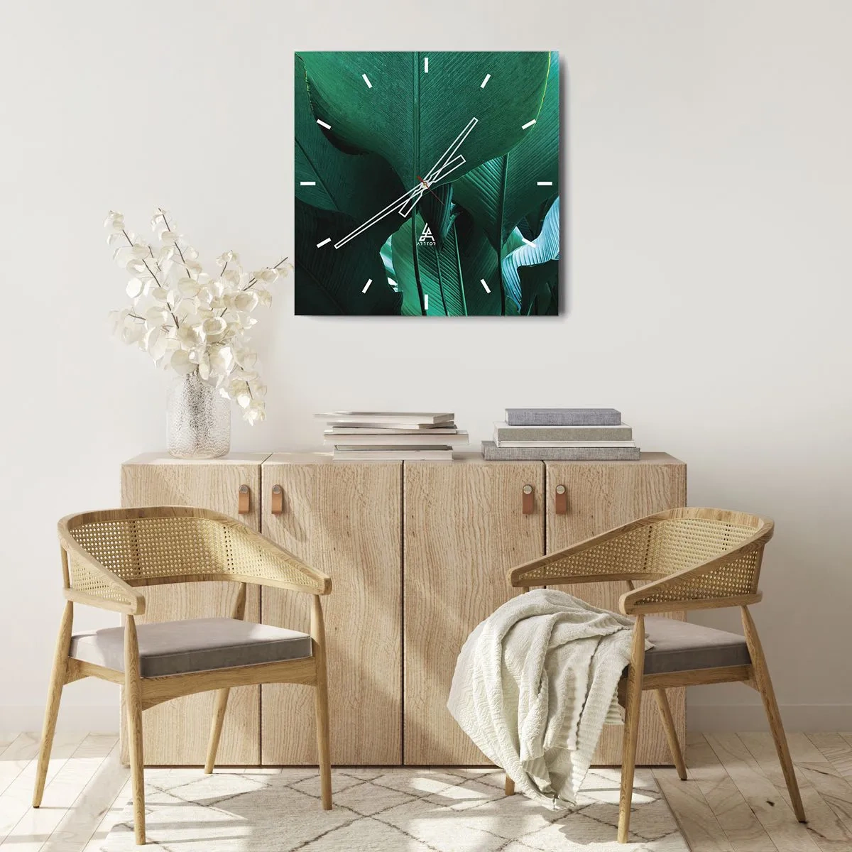 Vægur, Uret - Mod lyset - 40x40 cm