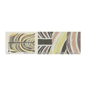 Prøve Fototapet Premium Canvas - Levende abstraktion - Boho, Minimalisme, Pastel - 100x30 cm