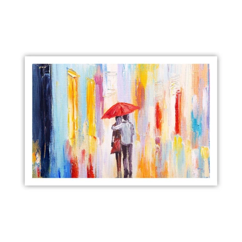 Plakat - Lad det regne  mere - 91x61 cm