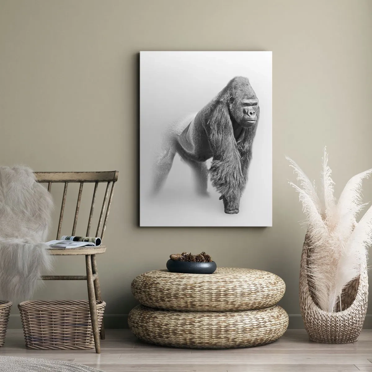 Lærredstryk - Billede på lærred - Selvsikker på sin styrke - 50x70 cm