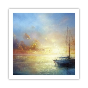 Plakat - I en gylden bugt - 60x60 cm