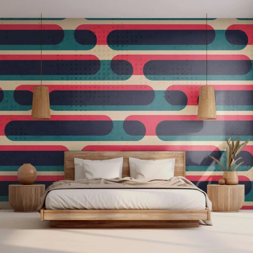 Fototapet Premium Canvas - Indad og fremad - Abstraktion, Stykke, Moderne kunst - 500x350 cm