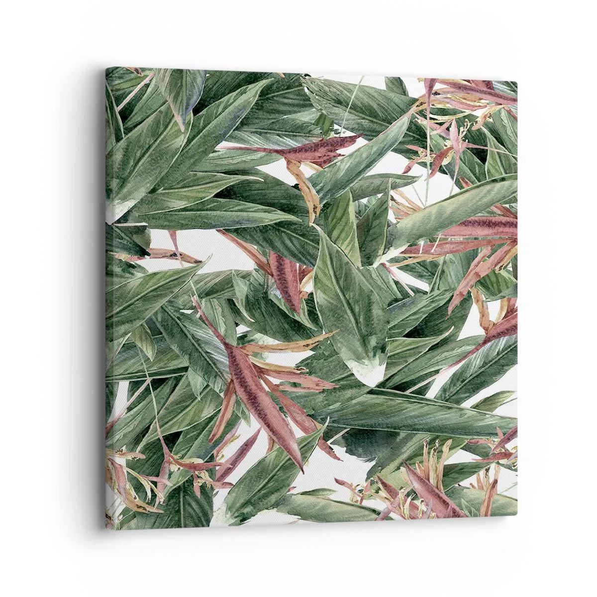 Lærredstryk - Billede på lærred - Smaragd- og syrenbuskads - 30x30 cm
