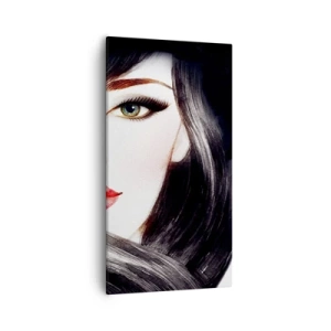 Lærredstryk - Billede på lærred - Safir blik - 55x100 cm