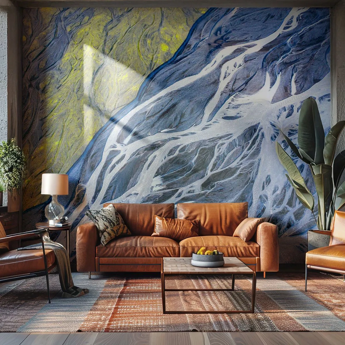 Fototapet Standard Eco - Naturens hulemalerier - Abstraktion, Stykke, Gletscher - 200x140 cm