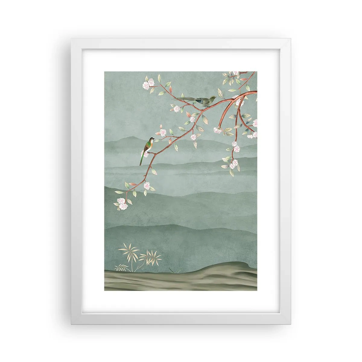 Plakat i hvid ramme - Forår, ah, det er dig - 30x40 cm