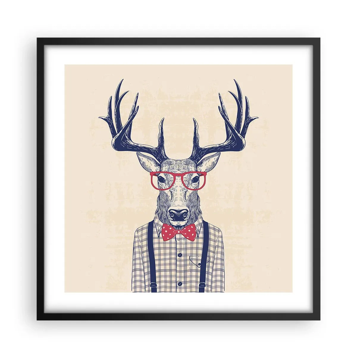 Plakat i sort ramme - Et underholdende ekstravaganza - 50x50 cm