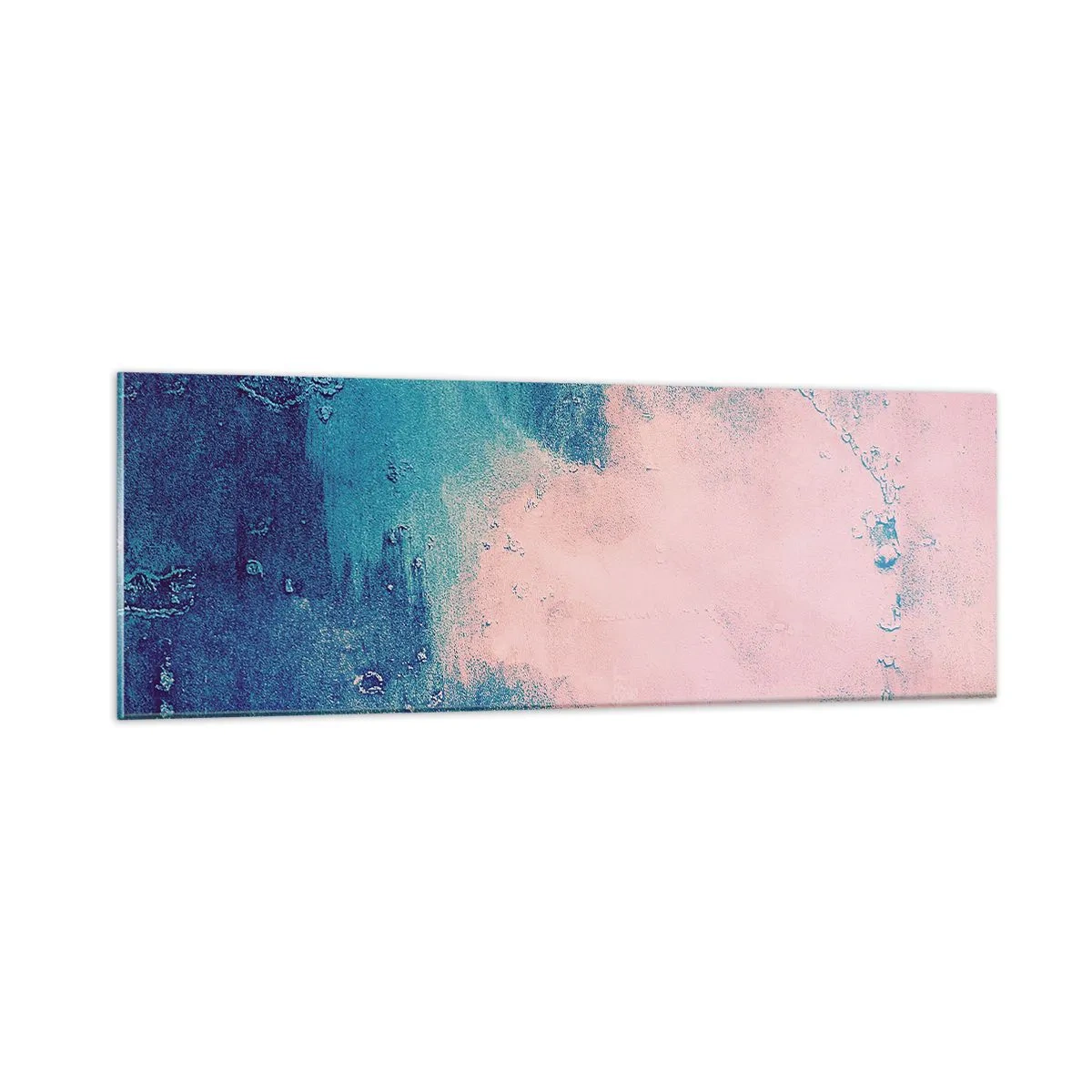 Billede på glas - Blå omfavnelse - 90x30 cm