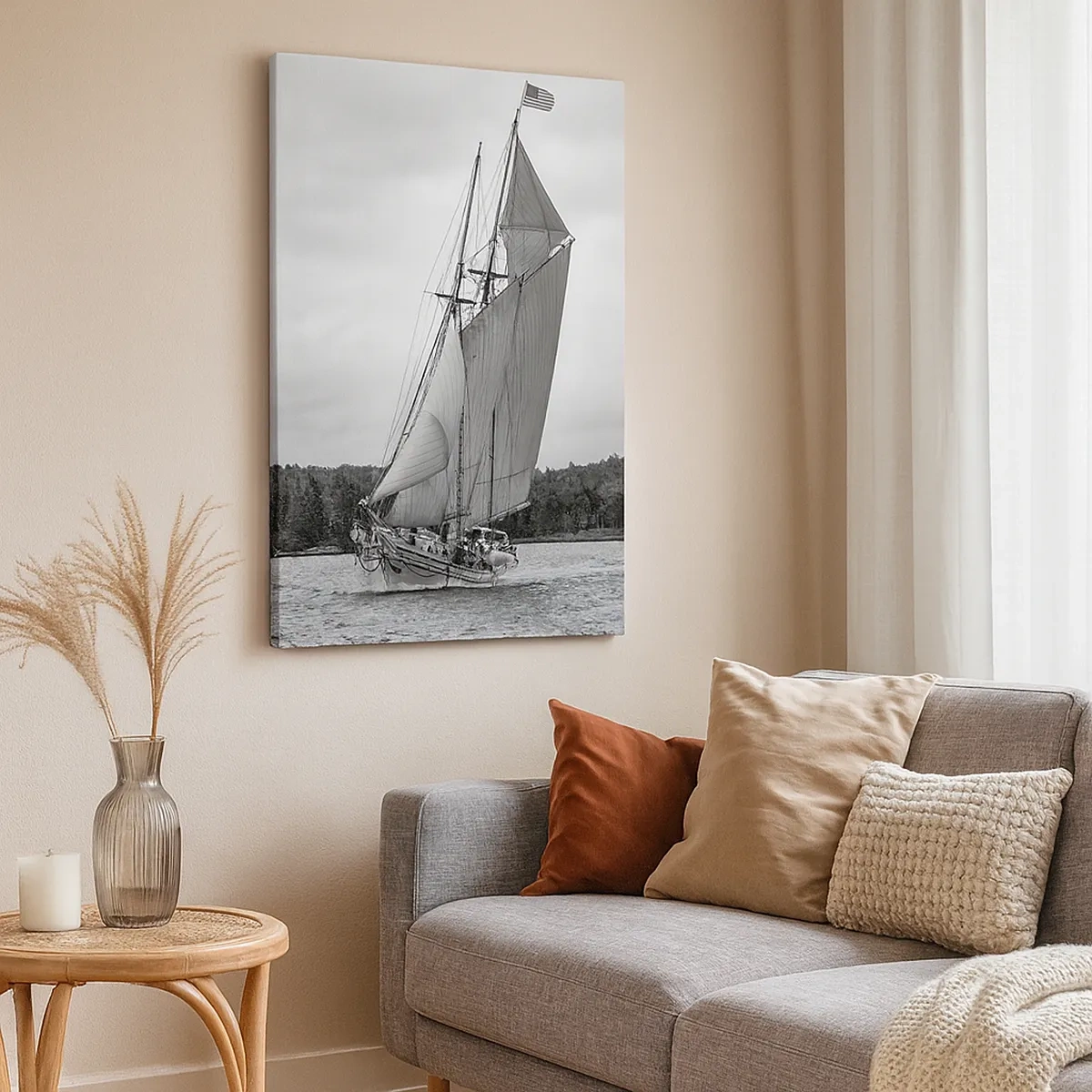 Lærredstryk - Billede på lærred - Brødre af vinden - 50x70 cm