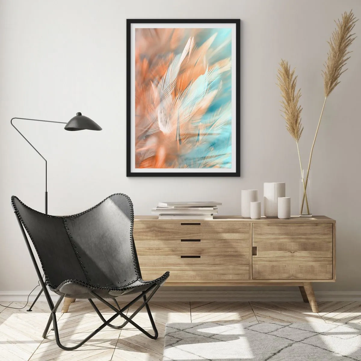 Plakat i sort ramme - I mildhedens land - 61x91 cm