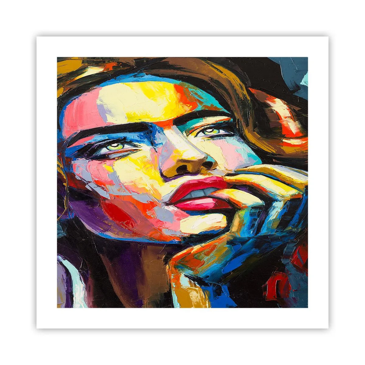 Plakat - Drømme som fugle svæver gennem himlen - 50x50 cm