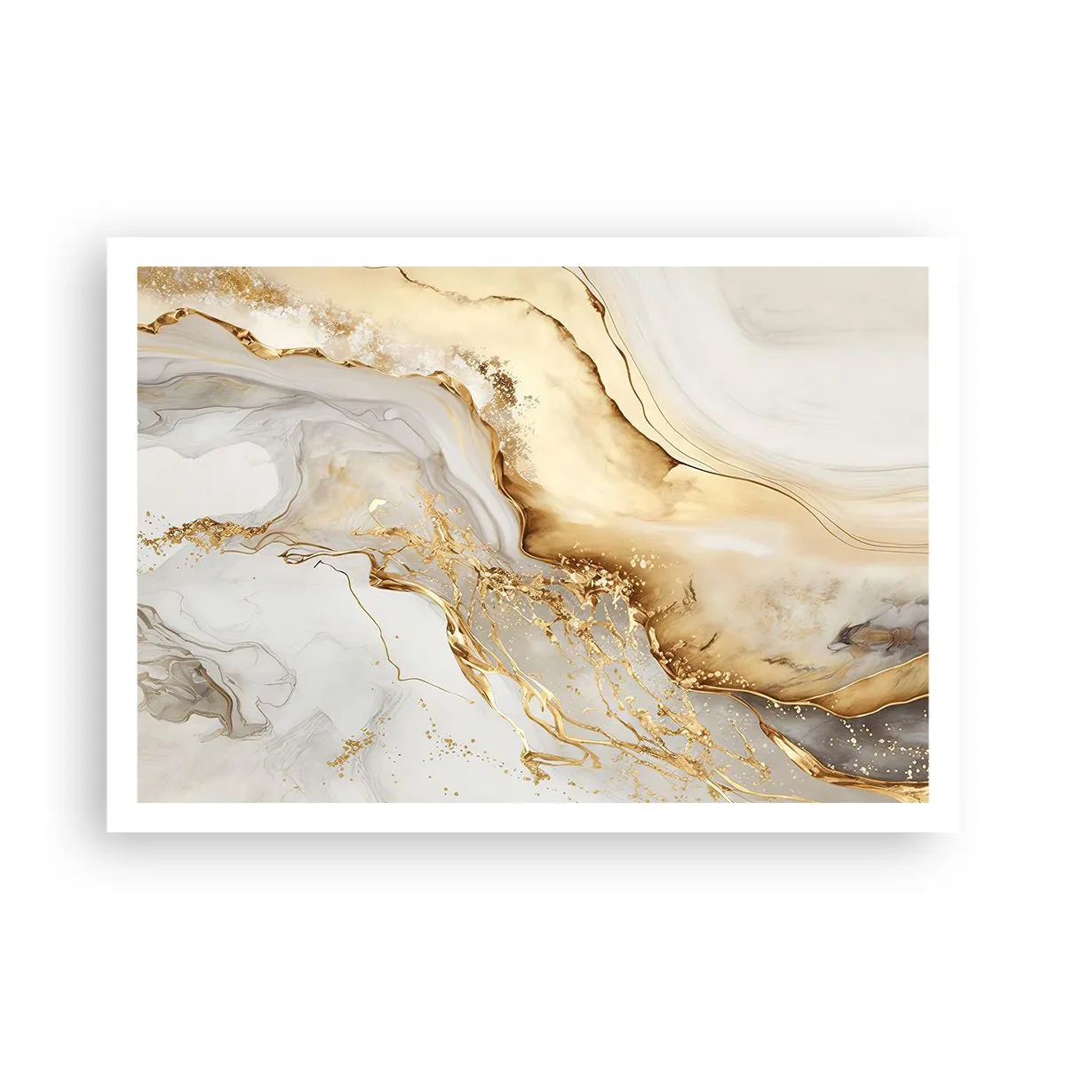 Plakat - Abstraktion: skønhed og godhed - 100x70 cm