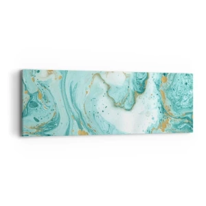 Lærredstryk - Billede på lærred - Under den store bølge i Edo-perioden - 90x30 cm