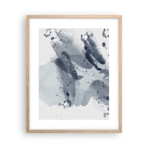 Plakat i ramme af lyst egetræ - En undersøgelse af vandets natur - 40x50 cm