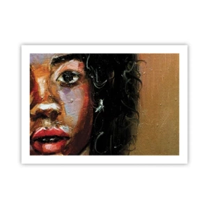 Plakat - Sort og glitter - 70x50 cm