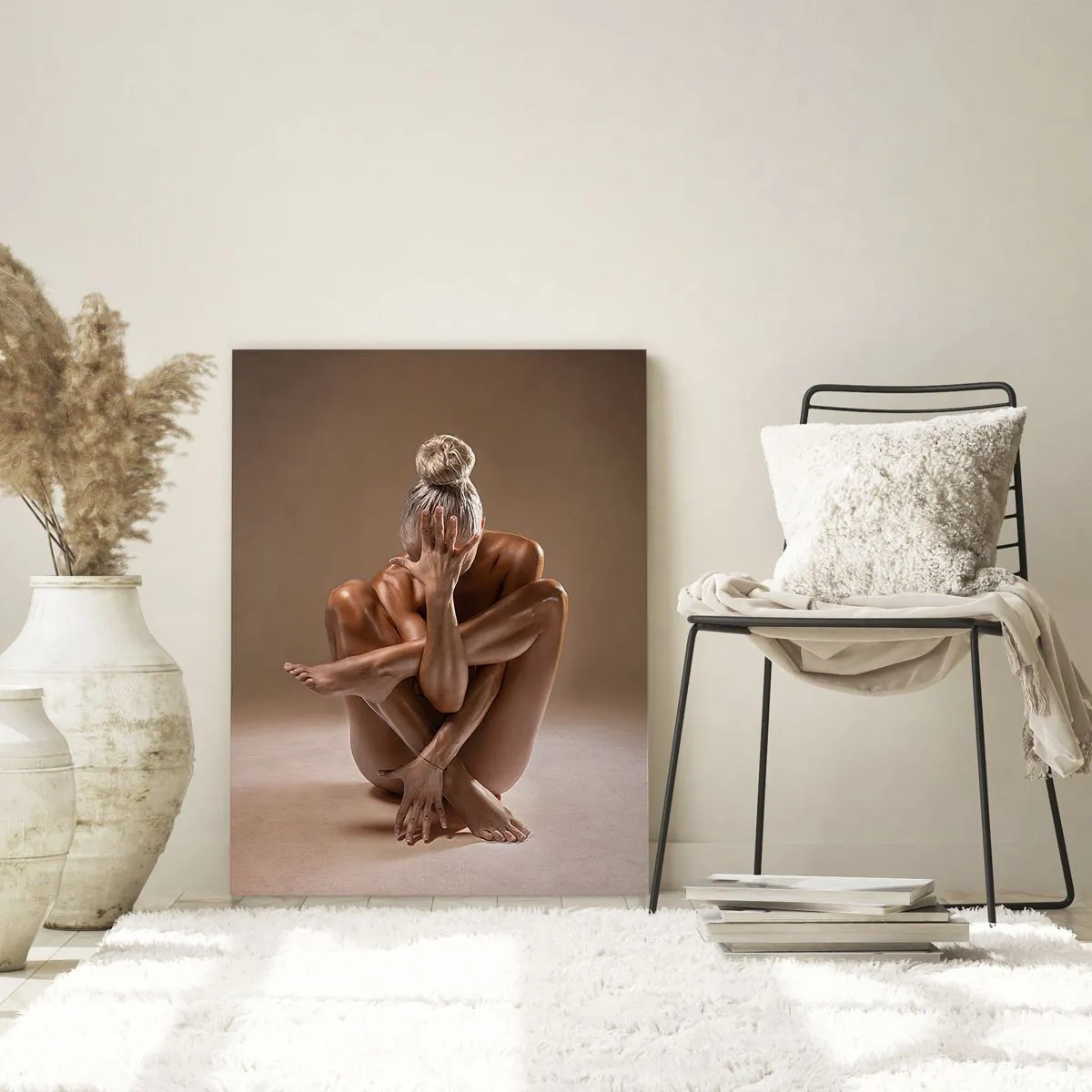 Billede på glas - Enhed mellem krop og ånd - 70x100 cm