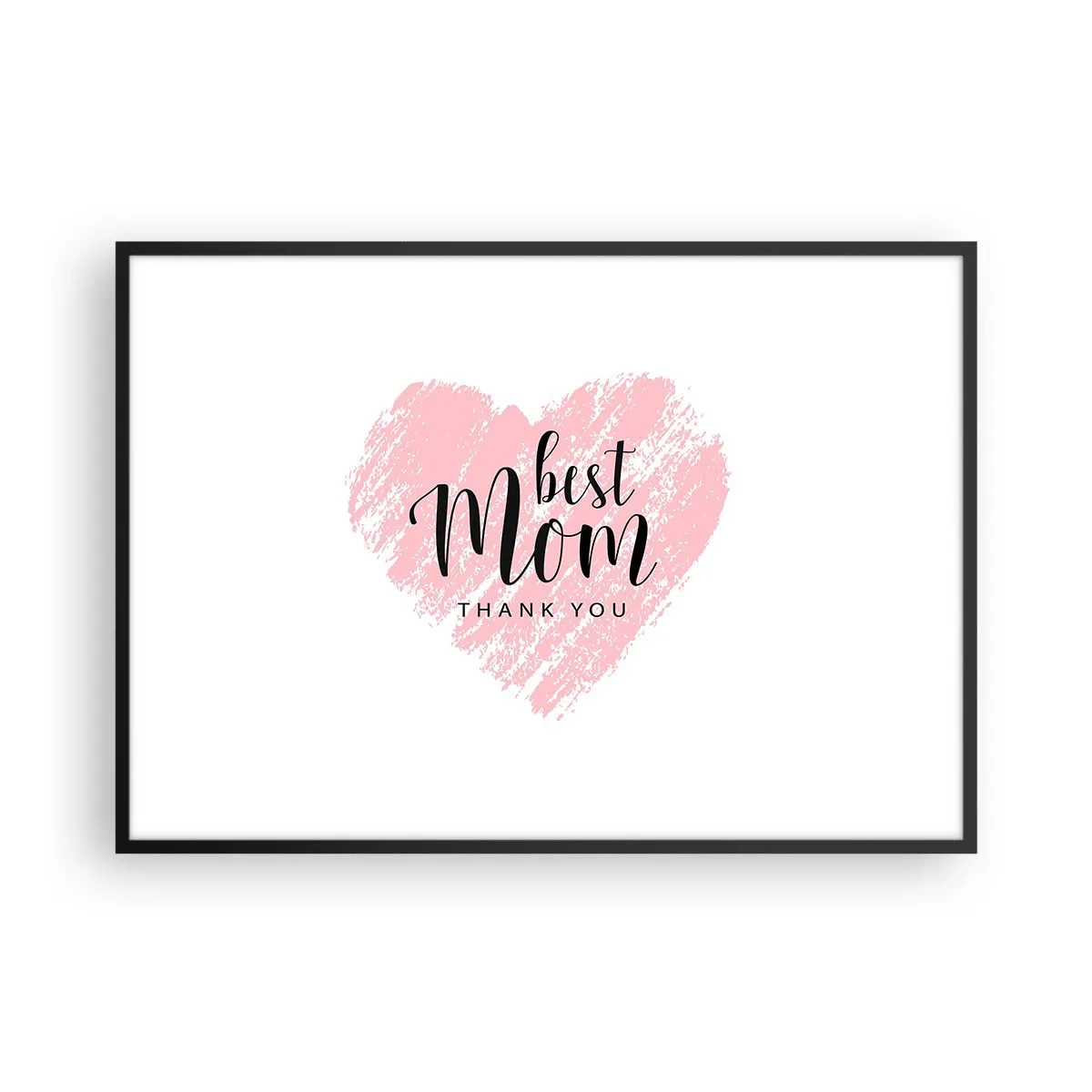 Plakat i sort ramme - Altid det rette øjeblik - 100x70 cm