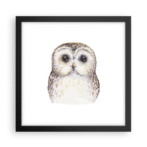 Plakat i sort ramme - Se mig i øjnene - 30x30 cm