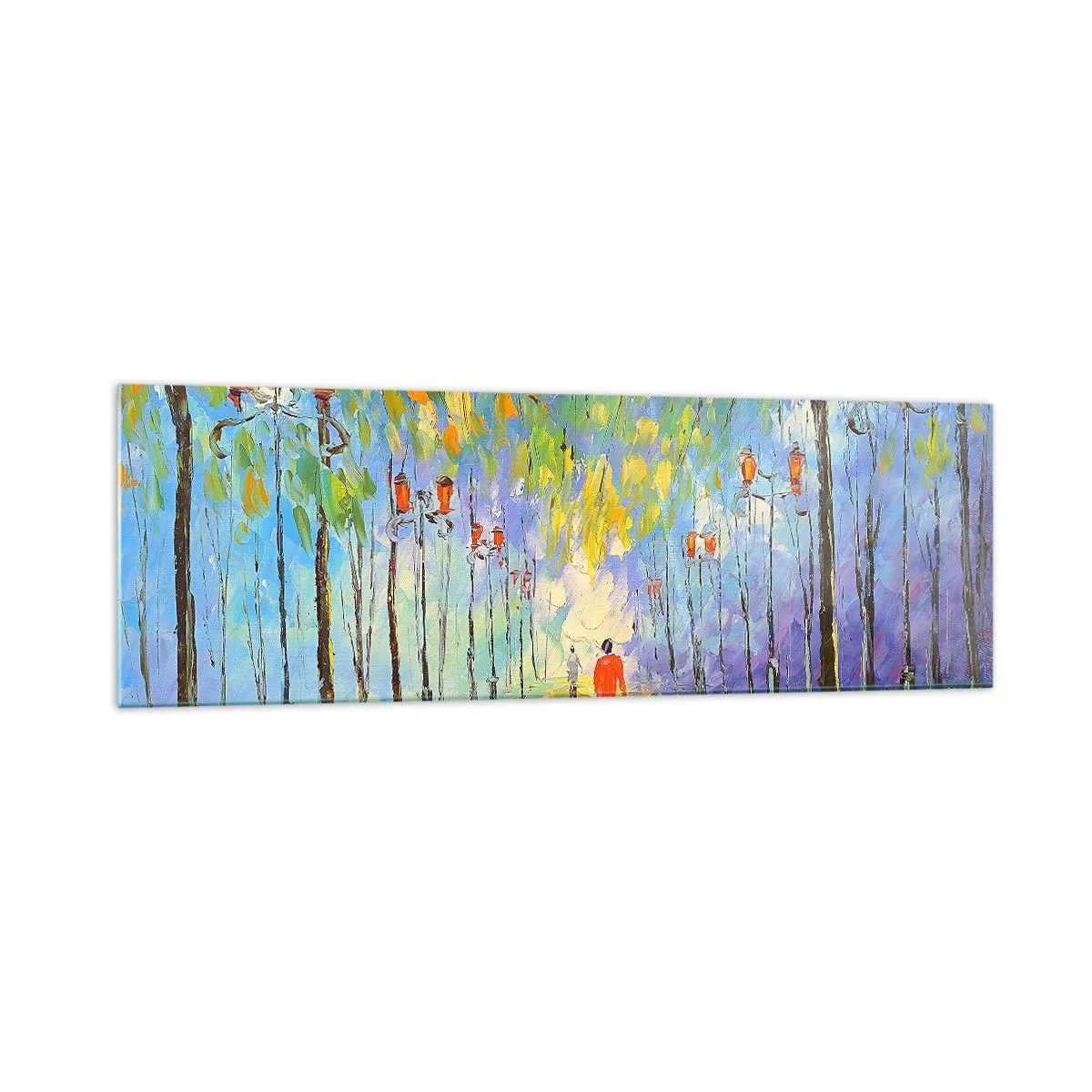 Billede på glas - Nattens sang om regnen - 160x50 cm
