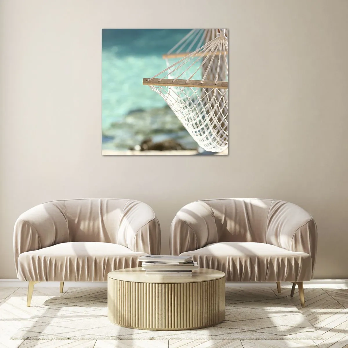 Billede på glas - Tid til afslapning - 40x40 cm