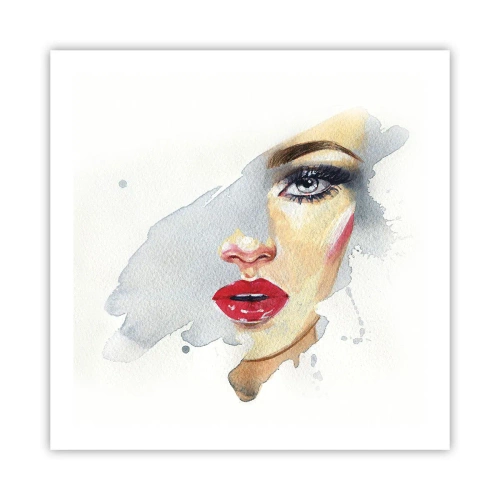 Plakat - Refleksion i en vanddråbe - 60x60 cm